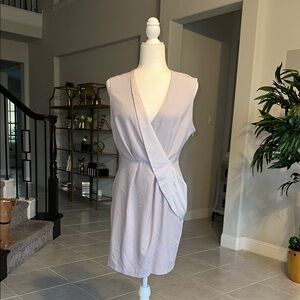 ASOS Lavender Sleeveless Sheath  Dress V-Neck